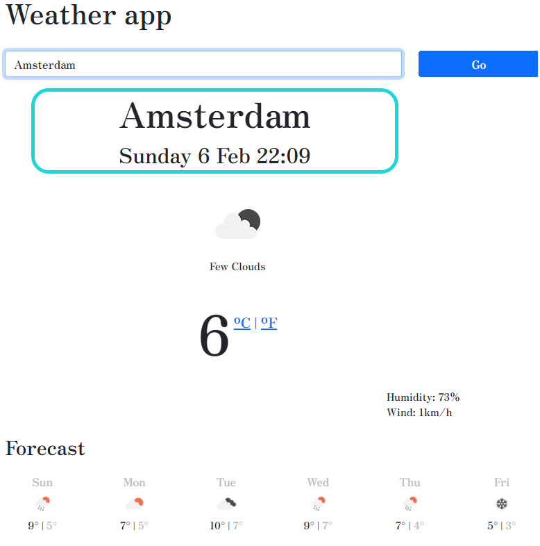 my weather project